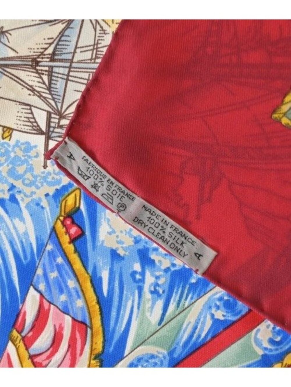 Hermes Bandana Scarf White - Picture 6 of 6